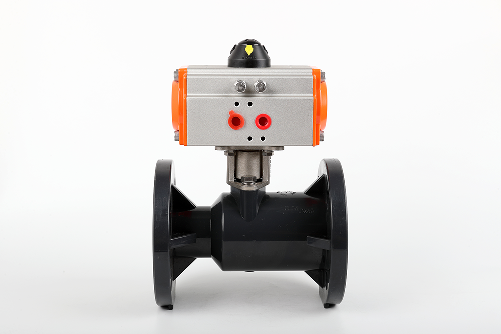 修武气动法兰一体球阀